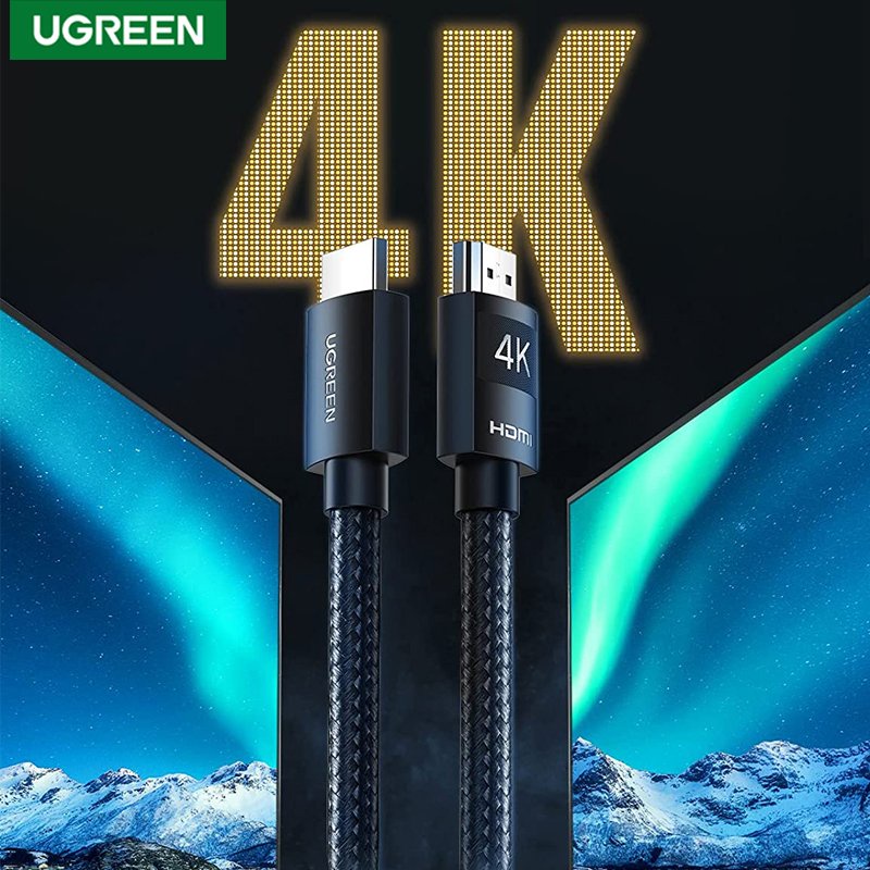 Cáp HDMI 2.0 dài 1M Ugreen 30999 bọc nylon 4K 2K